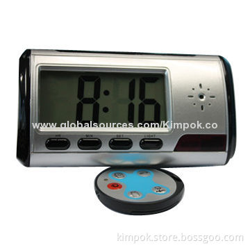 Covert Clock Camera with Remote Control and Motion Detection